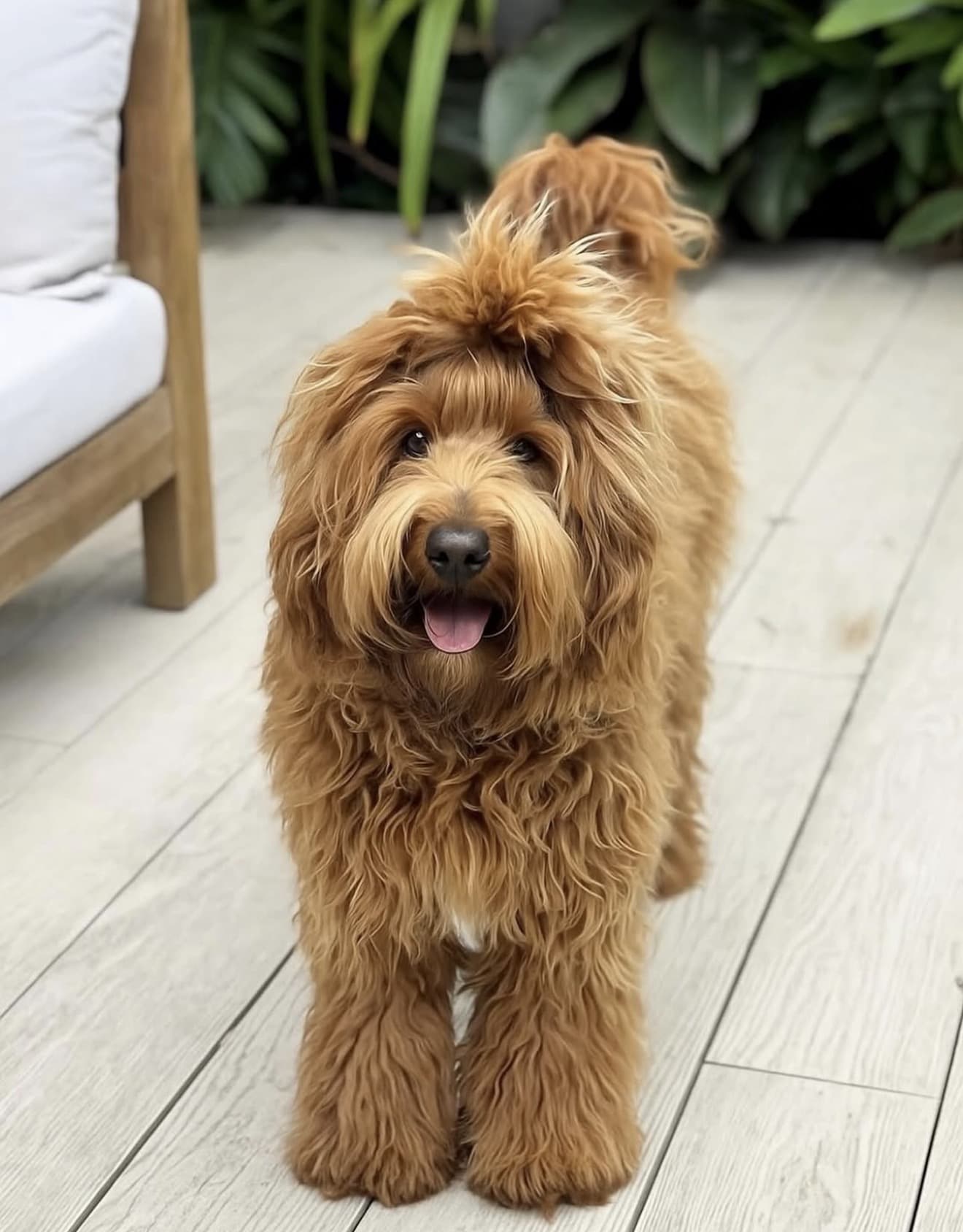 A beautiful fluffy dog